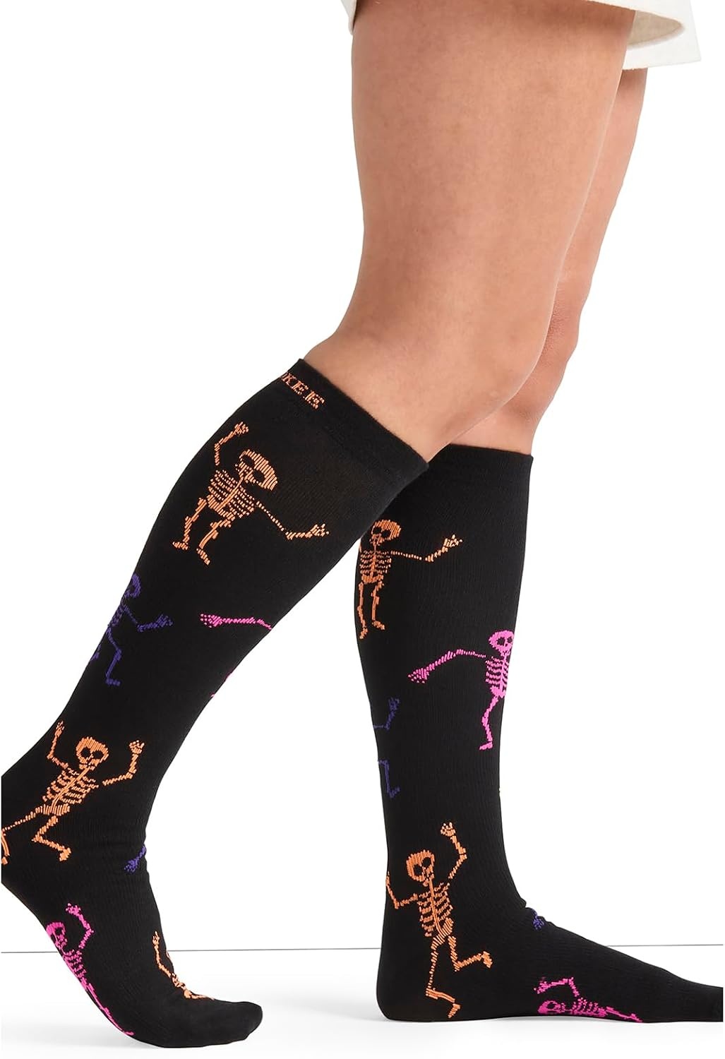 image:imageCherokee Legwear Compression Socks for Women 1015 mmHg 1Pair PackDancing Skeletons