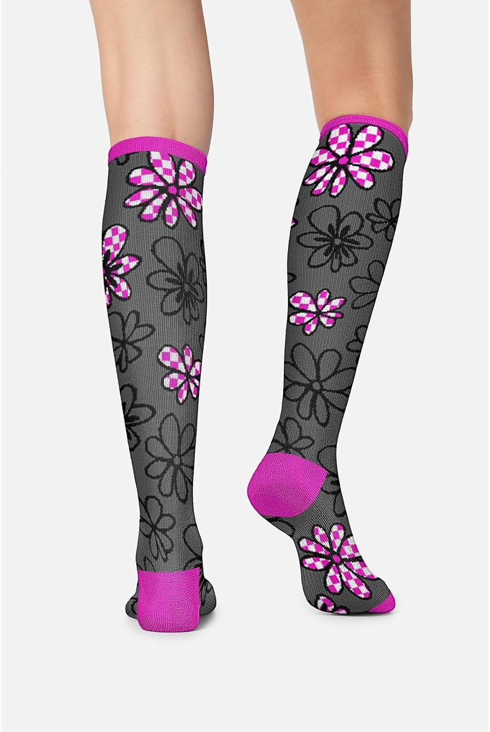 image:imageCherokee Legwear Compression Socks for Women 1015 mmHg 1Pair PackFlower Power