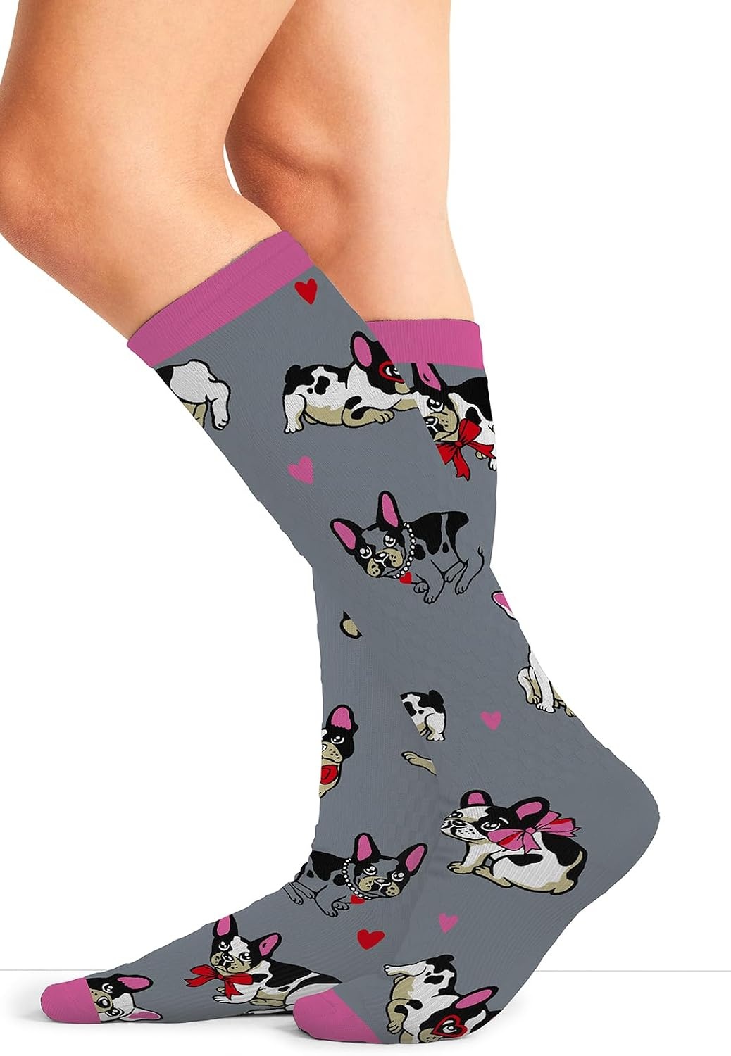image:imageCherokee Legwear Compression Socks for Women 1015 mmHg 1Pair PackFrenchie Kiss