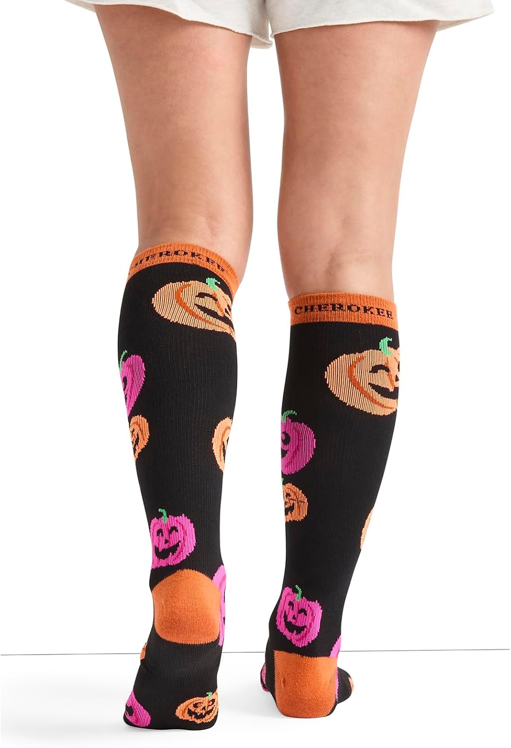 image:imageCherokee Legwear Compression Socks for Women 1015 mmHg 1Pair PackHappy Pumpkins