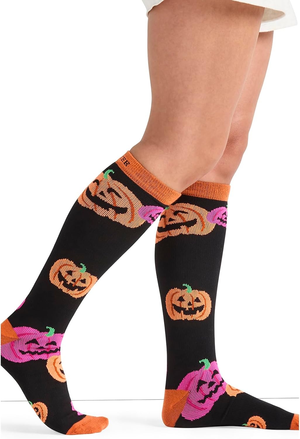 image:imageCherokee Legwear Compression Socks for Women 1015 mmHg 1Pair PackHappy Pumpkins