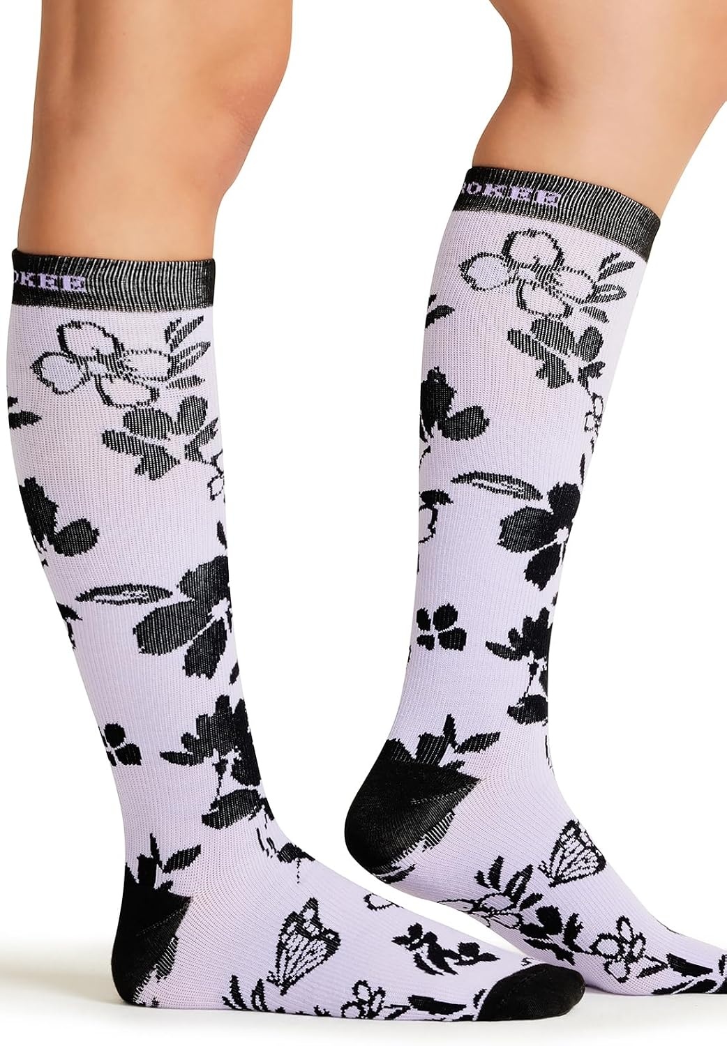image:imageCherokee Legwear Compression Socks for Women 1015 mmHg 1Pair PackLavender Garden