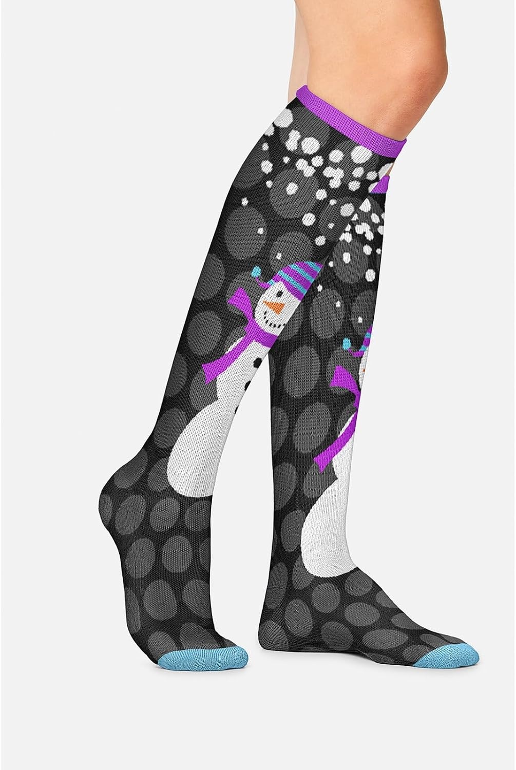 image:imageCherokee Legwear Compression Socks for Women 1015 mmHg 1Pair PackSnowman Love