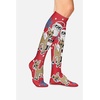 Cherokee Legwear Compression Socks for Women 10-15 mmHg (1-Pair Pack)(Bright Holiday)