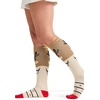 Cherokee Legwear Compression Socks for Women 10-15 mmHg (1-Pair Pack)(Deer Santa)