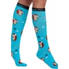 Cherokee Legwear Compression Socks for Women 10-15 mmHg (1-Pair Pack)(Hedgehugs)