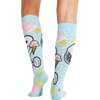 Cherokee Legwear Compression Socks for Women 10-15 mmHg (1-Pair Pack)(Ice Cream Dream)