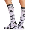 Cherokee Legwear Compression Socks for Women 10-15 mmHg (1-Pair Pack)(Lavender Garden)