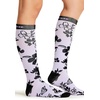 Cherokee Legwear Compression Socks for Women 10-15 mmHg (1-Pair Pack)(Lavender Garden)