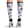 Cherokee Legwear Compression Socks for Women 10-15 mmHg (1-Pair Pack)(Lavender Garden)