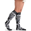 Cherokee Legwear Compression Socks for Women 10-15 mmHg (1-Pair Pack)(My Scary Face)