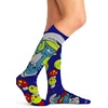 Cherokee Legwear Compression Socks for Women 10-15 mmHg (1-Pair Pack)(Smurfette)