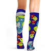 Cherokee Legwear Compression Socks for Women 10-15 mmHg (1-Pair Pack)(Smurfette)
