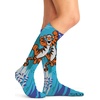 Cherokee Legwear Compression Socks for Women 10-15 mmHg (1-Pair Pack)(Tigger Splash)