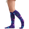 Cherokee Legwear Compression Socks for Women 10-15 mmHg (1-Pair Pack)(Trees Galore)