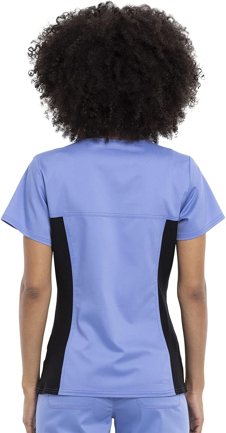 image:imageCherokee WW Revolution Scrub Top for Women V Neck 1 Pocket Classic FitCiel