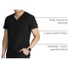 Cherokee Journey Men’s V-Neck Scrub Top 2 Pockets Relaxed Fit(Black)