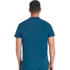 Cherokee Journey Men’s V-Neck Scrub Top 2 Pockets Relaxed Fit(Caribbean Blue)