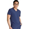 Cherokee Journey Men’s V-Neck Scrub Top 2 Pockets Relaxed Fit(Navy)