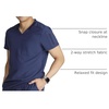 Cherokee Journey Men’s V-Neck Scrub Top 2 Pockets Relaxed Fit(Navy)