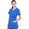 Cherokee WW Professionals Maternity Scrub Top Mock Wrap 3 Pockets(Royal)