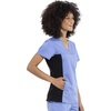 Cherokee WW Revolution Scrub Top for Women V Neck 1 Pocket Classic Fit(Ciel)