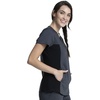 Cherokee WW Revolution Scrub Top for Women V Neck 1 Pocket Classic Fit(Pewter)
