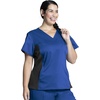Cherokee WW Revolution Scrub Top for Women V Neck 1 Pocket Classic Fit(Royal)