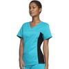 Cherokee WW Revolution Scrub Top for Women V Neck 1 Pocket Classic Fit(Teal Blue)