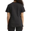 Cherokee WW Revolution Scrub Tops Women Mock Wrap 2 Pockets Nurse Shirt(Black)