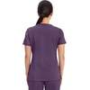 Cherokee WW Revolution Scrub Tops Women Mock Wrap 2 Pockets Nurse Shirt(Eggplant)