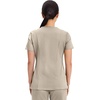 Cherokee WW Revolution Scrub Tops Women Mock Wrap 2 Pockets Nurse Shirt(Khaki)