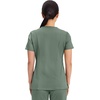 Cherokee WW Revolution Scrub Tops Women Mock Wrap 2 Pockets Nurse Shirt(Olive)