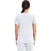 Cherokee WW Revolution Scrub Tops Women Mock Wrap 2 Pockets Nurse Shirt(White)
