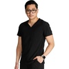 Cherokee Journey Men’s V-Neck Scrub Top 2 Pockets Relaxed Fit(Black)