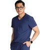 Cherokee Journey Men’s V-Neck Scrub Top 2 Pockets Relaxed Fit(Navy)