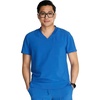 Cherokee Journey Men’s V-Neck Scrub Top 2 Pockets Relaxed Fit(Royal)