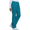Cherokee Core Stretch Scrub Pants for Women Cargo Pull-On Mid Rise(Caribbean Blue)