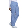 Cherokee Core Stretch Scrub Pants for Women Cargo Pull-On Mid Rise(Ciel)