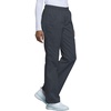 Cherokee Core Stretch Scrub Pants for Women Cargo Pull-On Mid Rise(Pewter)