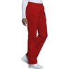 Cherokee Core Stretch Scrub Pants for Women Cargo Pull-On Mid Rise(Red)