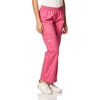 Cherokee Core Stretch Scrub Pants for Women Cargo Pull-On Mid Rise(Shocking Pink)