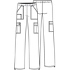 Cherokee Core Stretch Scrub Pants for Women Cargo Pull-On Mid Rise(Shocking Pink)