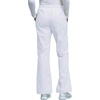 Cherokee Core Stretch Scrub Pants for Women Cargo Pull-On Mid Rise(White)