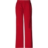 Cherokee Core Stretch Scrub Pants for Women Cargo Pull-On Mid Rise(Red)