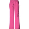 Cherokee Core Stretch Scrub Pants for Women Cargo Pull-On Mid Rise(Shocking Pink)