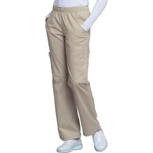 Cherokee Core Stretch Scrub Pants for Women Cargo Pull-On Mid Rise(Kakw)