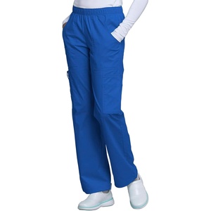 Cherokee Core Stretch Scrub Pants for Women Cargo Pull-On Mid Rise(Royal)
