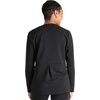 Cherokee Atmos Scrub Jacket for Women Shirttail Hem 2 Pockets(Black)