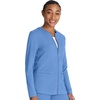 Cherokee Atmos Scrub Jacket for Women Shirttail Hem 2 Pockets(Ciel)